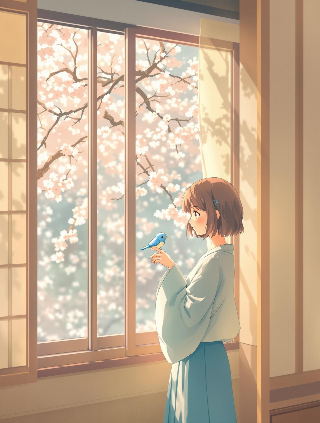 百合ai短剧 - 青鸟衔来的春天 百合ai短剧作品 - 青鸟衔来的春天,暖心治愈题材动漫短剧